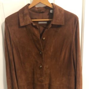 Beautiful brown Suede shirt